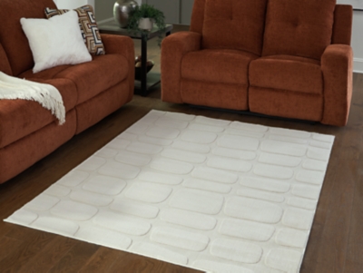 Malvinsboro Washable 5' x 7' Area Rug, Sandstone, rollover