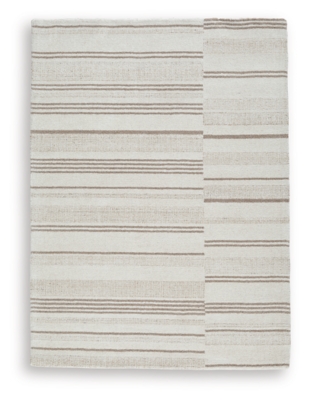 Gadence 5' x 7' Area Rug, Ivory/Tan, large