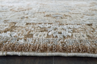 Ainswick Memory Foam Rug, Brown/Beige/Gray, large