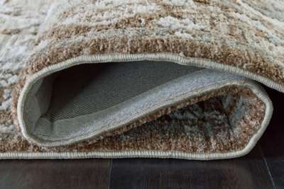 Ainswick Memory Foam Rug, Brown/Beige/Gray, large