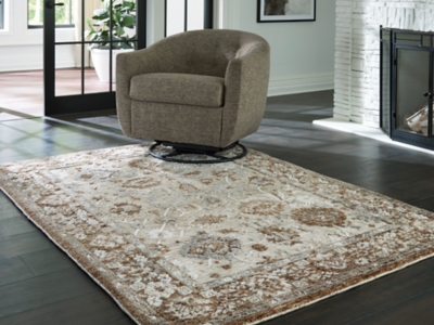 Ainswick Memory Foam Medium Rug, Brown/Beige/Gray, rollover