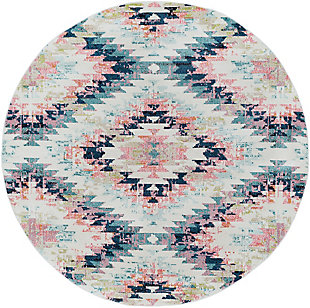 Home Accents Geometic 5'3" Area Rug, Multi, large