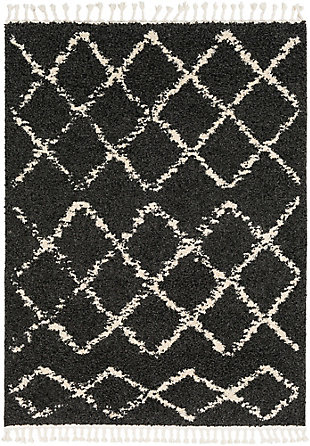 Simply timeless and beautifully on trend, this masterfully crafted moroccan style area rug is dressed to impress. Easy elegant and casually cool, it looks right at home whether your furnishings are classic or contemporary.Made of polypropylene | Machine woven | No backing | Plush pile; rug pad recommended | Spot clean | Imported