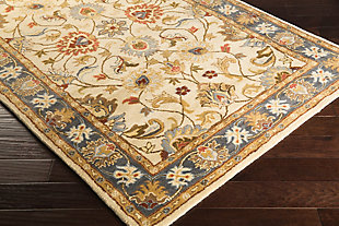 Hand Crafted 2' X 3' Area Rug, Multi, rollover