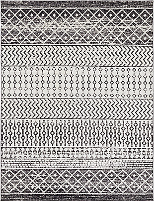 Surya Elaziz Moroccan Boho Area Rug, 7'10" x 10'3", Black, Black, large