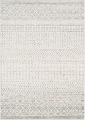 Modern Rug, Two-tone Gray/White, large