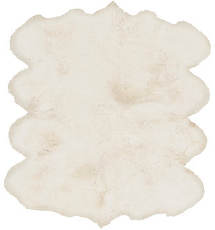 Home Accents Artistic Weaver Sheepskin Area Rug, White, large
