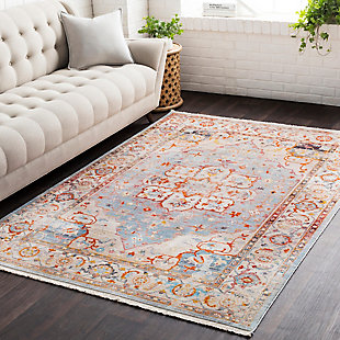 Classic design elements create a rug that's timeless in elegance and universal in appeal. Posh palette and distinctive pattern clearly reflect your good taste.Made of polyester | Machine made | No backing | Imported