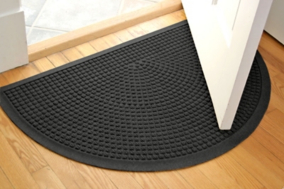 Waterhog Indoor/Outdoor Leaves Half-Round Doormat, 24 x 39