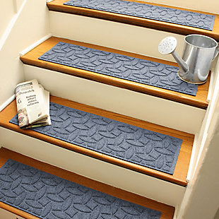 Home Accent Aqua Shield Elipse Stair Treads (Set of 4), Bluestone, rollover