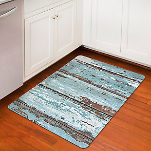 Whether you tend to put stress on your feet by the kitchen sink, washer/dryer, crafts table or workbench, the Aqua Shield comfort mat offers the leg up you’ve been longing for. Designed to make domestic life less of a chore and a lot more stylish, its feel-good, anti-fade face captures colors and graphics in near photographic quality. Slip resistant and machine washable, it’s sure to stand up beautifully over time.Woven polyester anti-fade face | 4-mil neoprene underside for comfort, support and slip resistance | Low profile will not gather under doors | Machine washable; line/air dry | Made in the u.s.a.