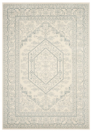 Accessory 5'1" x 7'6" Area Rug, Gray/White, large
