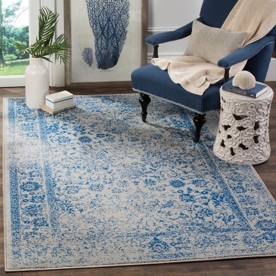 Accessory 5'1" x 7'6" Area Rug, Blue/Gray, large