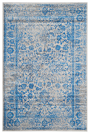 Accessory 5'1" x 7'6" Area Rug, Blue/Gray, large