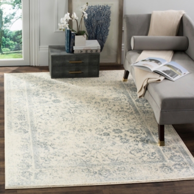 Accessory 5'1" x 7'6" Area Rug, Gray/White, large