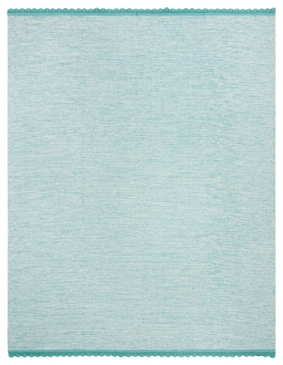 Hand Crafted 8' x 10' Area Rug, Blue, large