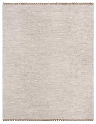 Hand Crafted 8' x 10' Area Rug, Beige, large