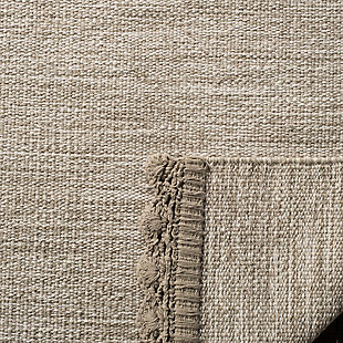 Double up on comfort and style with this easy-breezy area rug. Flatweave design infuses a casually cool element that feels right at home. Ends are finished with a crocheted edge for vintage-chic appeal.Made of cotton | Handmade | Low profile | No backing; rug pad recommended | Spot clean | Imported