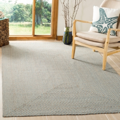 SAFAVIEH Braided Collection 4' Round Rust / Multi BRD452P Handmade Country  Cottage Reversible Cotton Area Rug