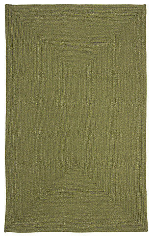 Reversible 6' x 9' Area Rug, Green, large