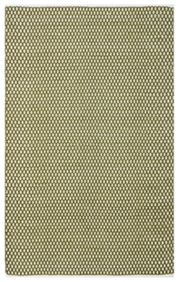 Hand Crafted 5' x 8' Area Rug, Green, large