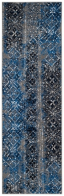Abstract 2'6" x 10' Runner Rug, Multi, large