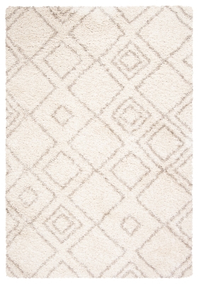 Hand Crafted 3' x 5' Area Rug, Ivory/Beige, large
