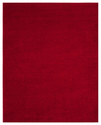 Hand Crafted 8' x 10' Area Rug, Red, rollover