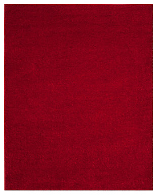 Hand Crafted 8' x 10' Area Rug, Red, rollover