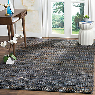 For sophisticated beach house style, this jute rug is the perfect choice. Natural fiber rugs are soft underfoot, textural and woven from sustainably harvested jute for an elegant cottage look with feel-good appeal.Made of jute and cotton | Handwoven | Low pile | No backing; rug pad recommended | Spot clean | Imported