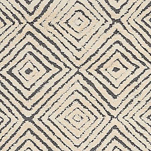 Accessory Deco Mod Grey/ivory 3'9" X 5'9" Area Rug, Charcoal/Ivory, rollover
