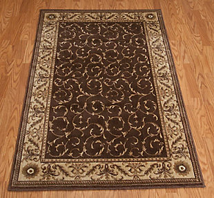 Accessory Somerset Brown 5'3" X 7'5" Area Rug, Latte, rollover