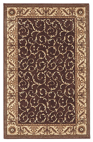 Accessory Somerset Brown 5'3" X 7'5" Area Rug, Latte, large