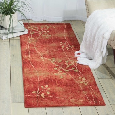 Accessory Somerset Flame 5'3" X 7'5" Area Rug, Flame, large