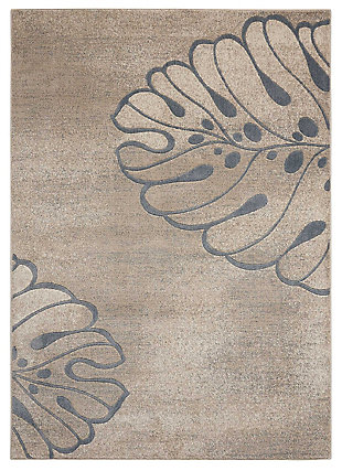 Whether rolled out in traditional or contemporary settings, here’s a look that beautifully goes with the flow. Soft and delightful underfoot, its organic design feels as fresh and relevant as ever. Designer palette mixes complementary hues for a naturally elegant effect.Made of polyester | Machine woven | Cut pile, low shedding | Latex backing | Imported | Spot clean