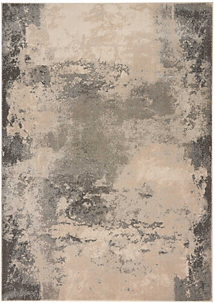 Accessory Maxell Ivory/Gray 5'3" X 7'3" Area Rug, Charcoal/Ivory, large