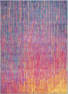 Accessory Passion Multicolor 5'3" X 7'3" Area Rug, Sunburst, rollover