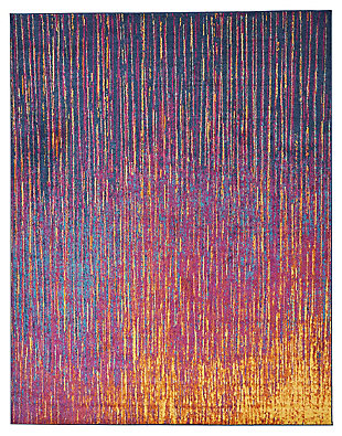 Nourison Nourison Passion 6'7" x 9'6" Multicolor Modern Indoor Rug, Sunburst, large