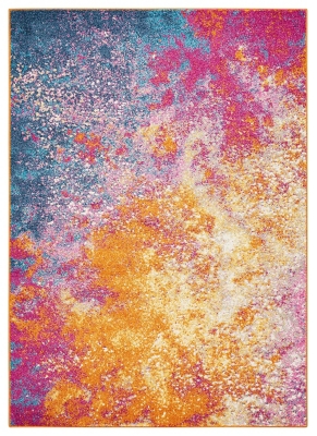 Accessory Passion Sunburst 5'3" X 7'3" Area Rug, Sunburst, large