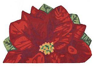 Decorative Liora Manne Holiday Bloom Indoor/outdoor Rug 30" X 48", Red, large