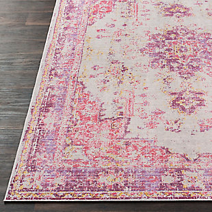 When your room needs a dash of color and pop of personality, this wonderfully versatile rug is just the ticket. Distressed, dyed effect softens the aesthetic for understated good looks that complement virtually any decor.Made of polyester | Machine woven | Low pile | Imported | Spot clean only