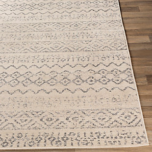 Dress up any floor with the vibrant feel and mellow hues of this tribal area rug. It welcomes visitors with warmth and comfort underfoot and graces your living space with global flair.Made of polypropylene | Machine woven | Medium pile | Imported | Spot clean only