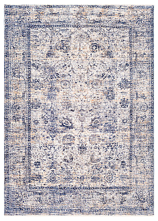 With its flowing floral and vine design, this Persian-inspired area rug delights with its fresh interpretation of traditional style. Earthy palette is a natural complement to your easy-elegant look.Made of polyester | Machine woven | No pile | Rug pad recommended | No backing | Spot clean recommended | Imported
