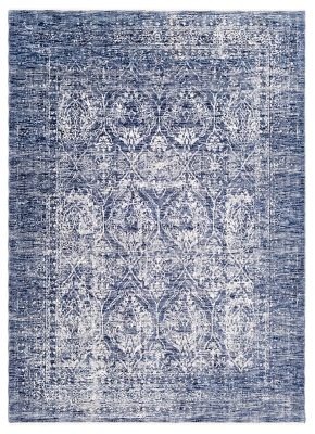 Machine Woven 7'10" x 10'3" Area Rug, Navy, large