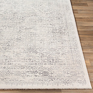 With its flowing floral and vine design, this Persian-inspired area rug delights with its fresh interpretation of traditional style. Earthy palette, beautified with subtle color distressing, is a natural complement to your easy-elegant look.Made of polypropylene | Machine woven; low pile | No backing | Spot clean recommended | Imported
