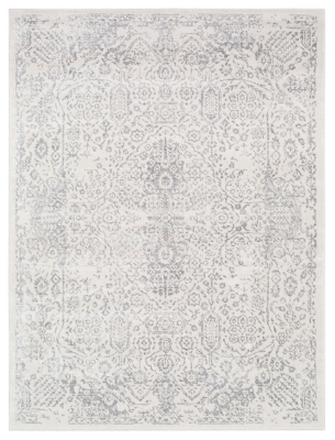 Machine Woven 5'3" X 7'1" Area Rug, Khaki/Ash/Cream, large