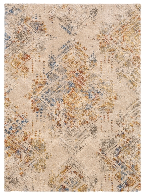Hand Woven 7'10" x 10'3" Area Rug, Butter/Cream/Champagne, large