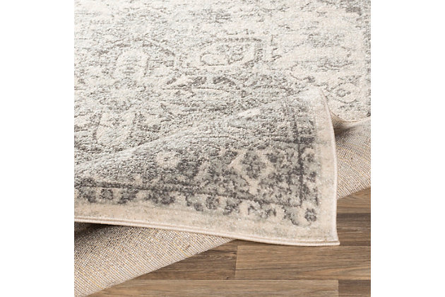 Classic design elements create a rug that's timeless in elegance and universal in appeal. Posh palette and distinctive pattern clearly reflect your good taste.Made of polypropylene | Machine woven | Low pile | Rug pad recommended | Spot clean recommended | Imported