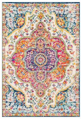 Machine Woven Elaziz 3'11" x 5'7" Area Rug, Saffron, large