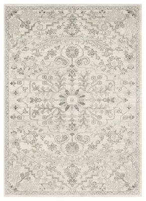 Machine Woven Harper 2' x 3' Doormat, Charcoal/Ash Gray/Cream, large